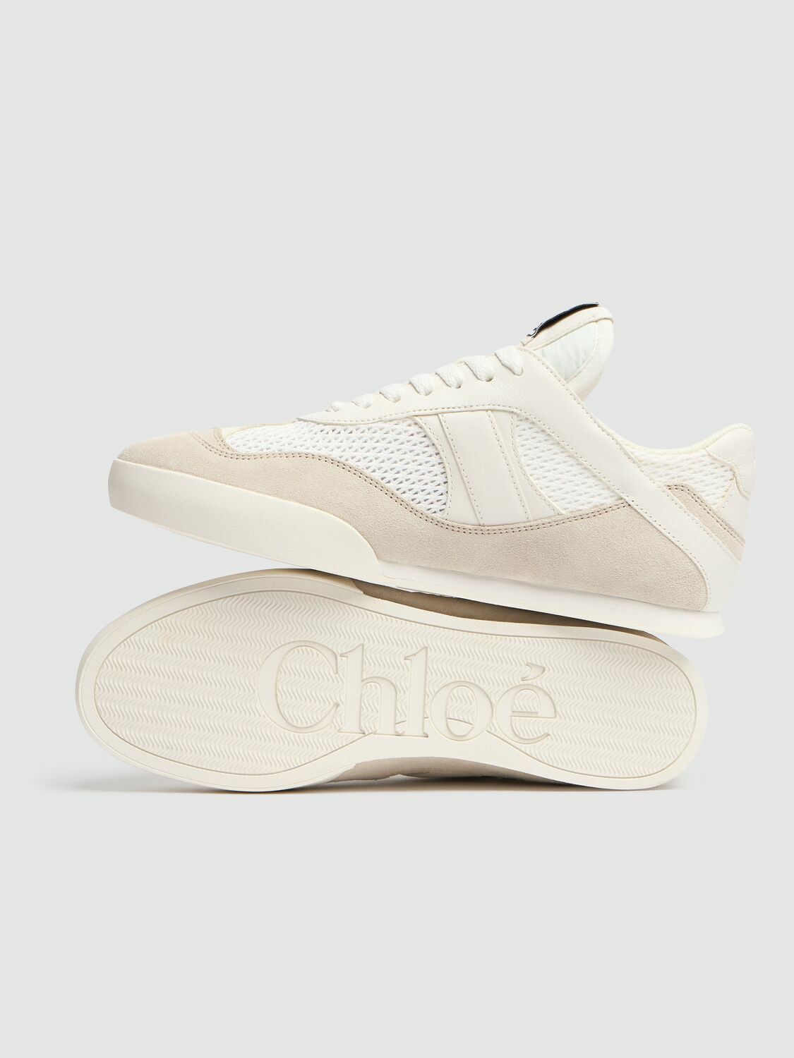 CHLOÉ Kick Lace-up Leather Low Top Sneakers Chloe CHLOÉ Kick Lace-up Leather Low Top Sneakers Chloe