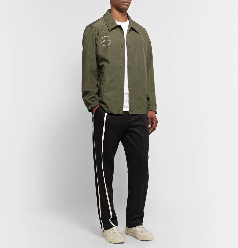 Helmut Lang - Logo-Print Recycled Shell Jacket - Army green Helmut