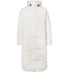 Theory - Oversized Quilted Shell Hooded Down Coat - White