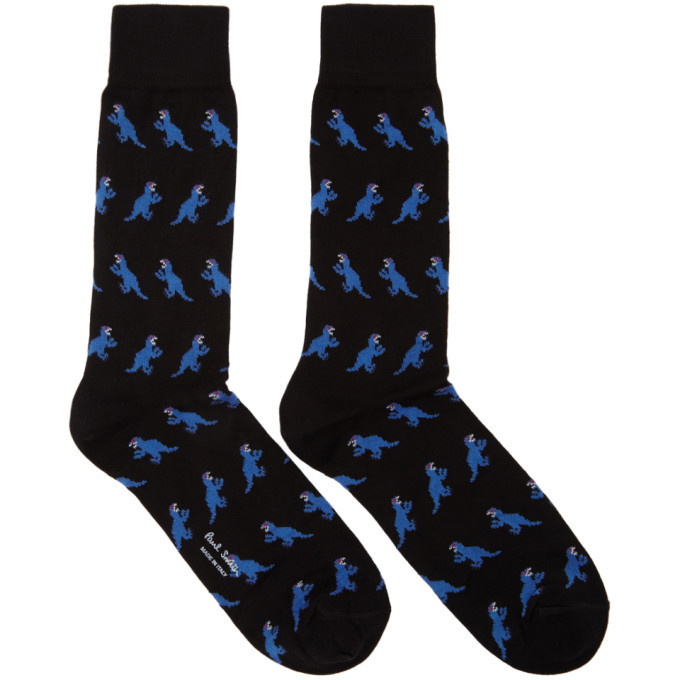 Photo: Paul Smith Black Jacquard Dino Socks