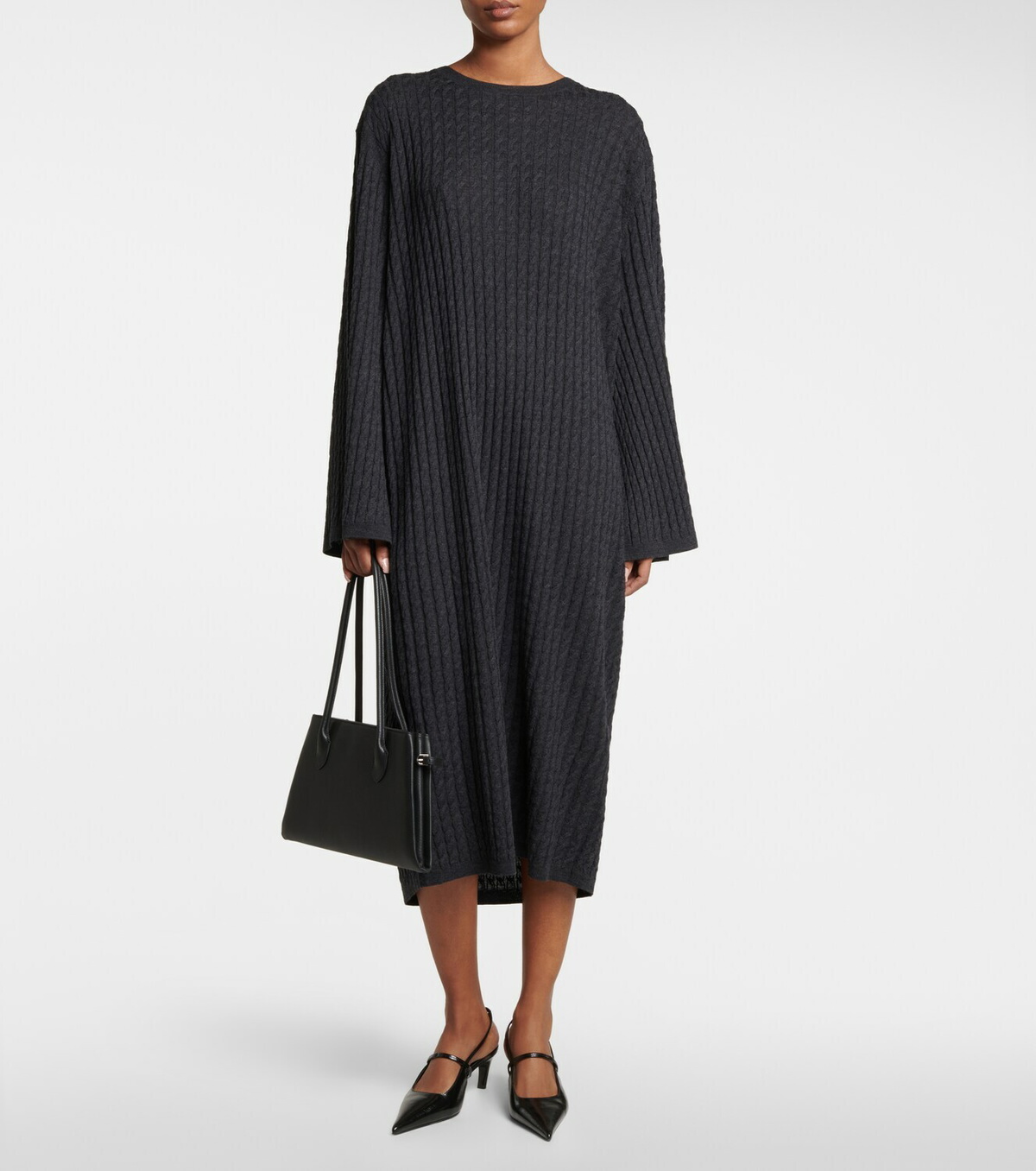 Toteme - Cable-knit wool sweater dress Toteme