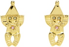 Chopova Lowena Gold Gnome Earrings