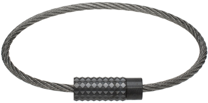 Photo: Le Gramme Black Pyramid Guilloché Cable 'Le 7g' Bracelet