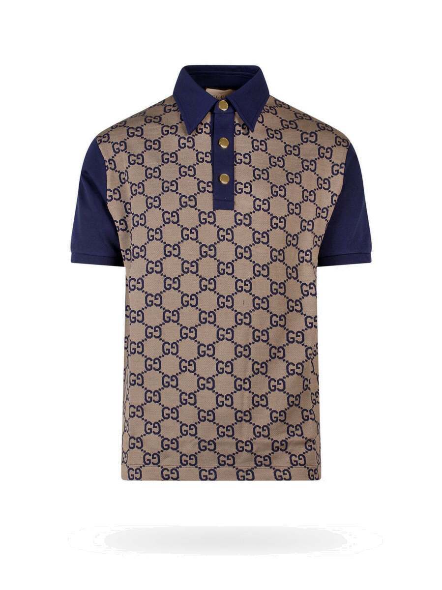 Gucci Polo Shirt Beige Mens Gucci