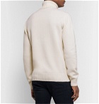 Dolce & Gabbana - Logo-Appliquéd Wool Rollneck Sweater - White