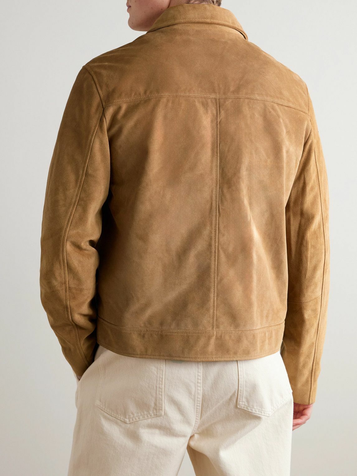 Mr P. - Suede Coach Jacket - Brown