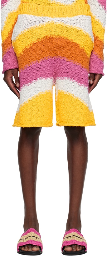 Photo: Marni Multicolor Intarsia Shorts