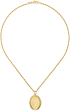 Tanner Fletcher Gold Vintage Oval Locket Necklace