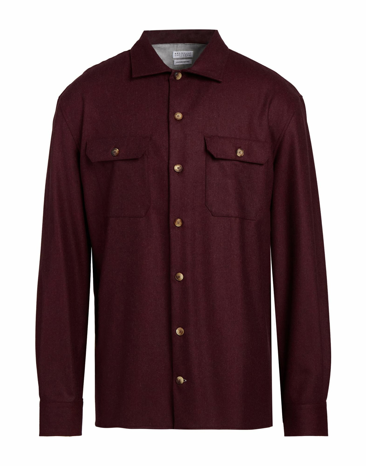 Brunello Cucinelli Mens Shirt Burgundy