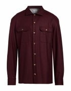 Brunello Cucinelli Mens Shirt Burgundy
