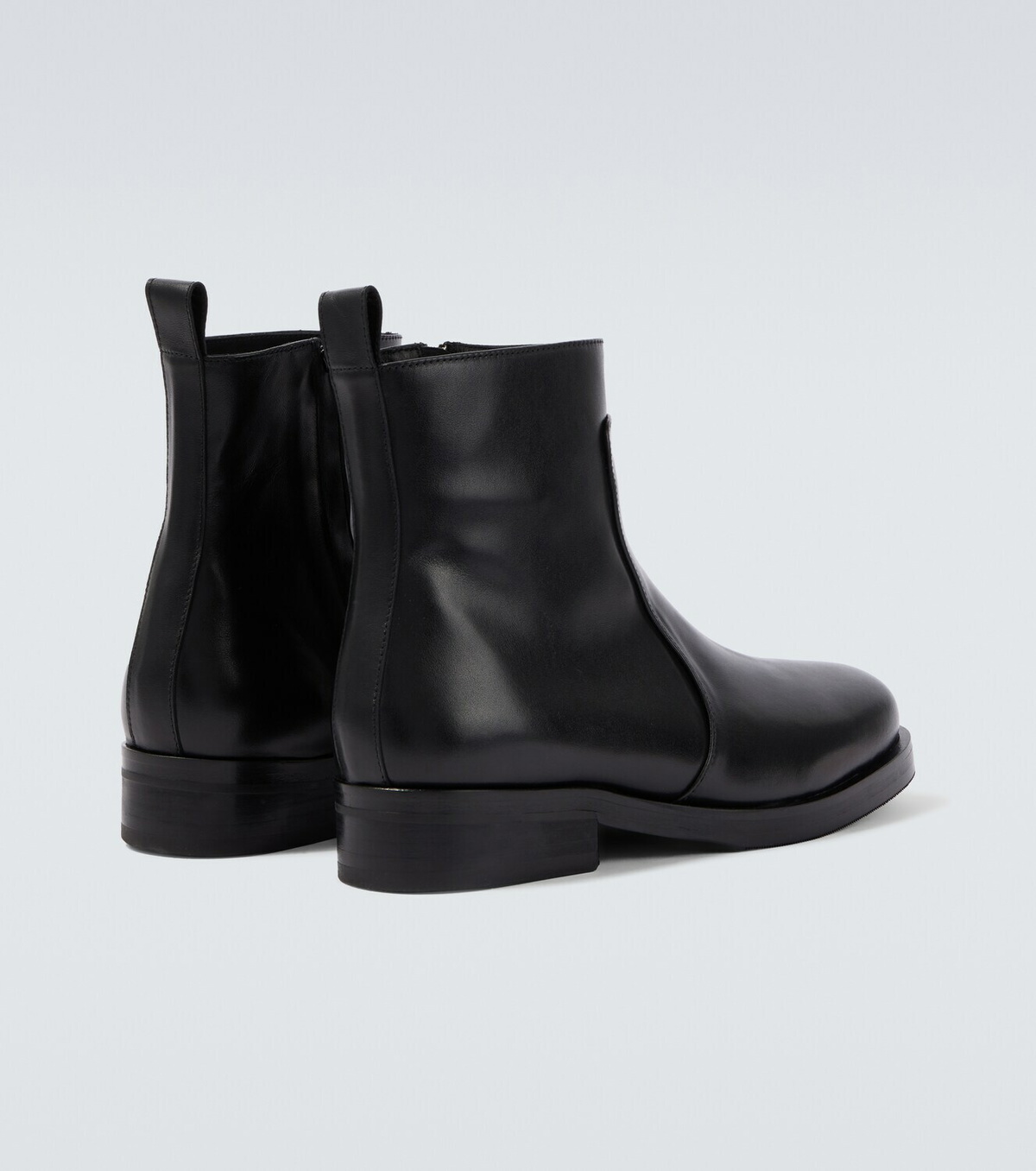 Studio Nicholson Square leather ankle boots