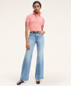 Brooks Brothers Women's Flared Denim Jeans | Medium Indigo