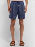 SMR Days - Wide-Leg Cotton Drawstring Shorts - Blue