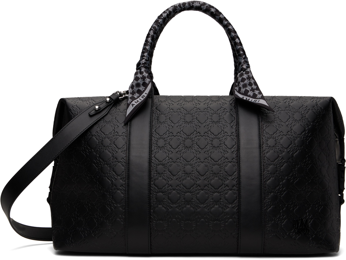 AMIRI MA QUAD レザーダッフルバッグ（ブラック） AMIRI Black 'MA' Quad Leather Duffle Bag Amiri