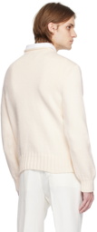 Ralph Lauren Purple Label Off-White Rollneck Sweater