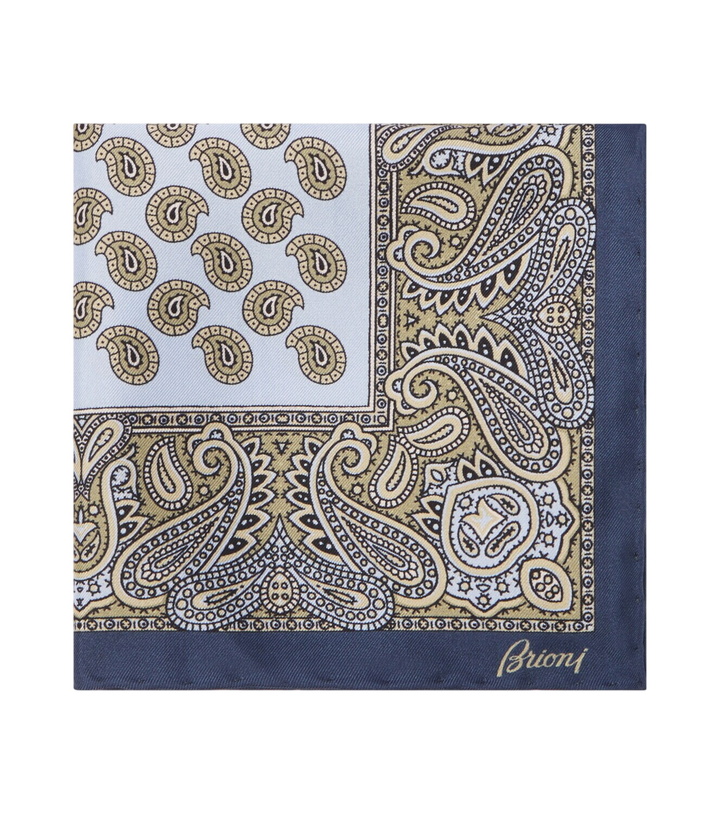 Photo: Brioni Paisley silk pocket square