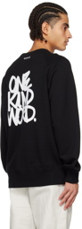 sacai Black 'One Kind Word' Sweatshirt