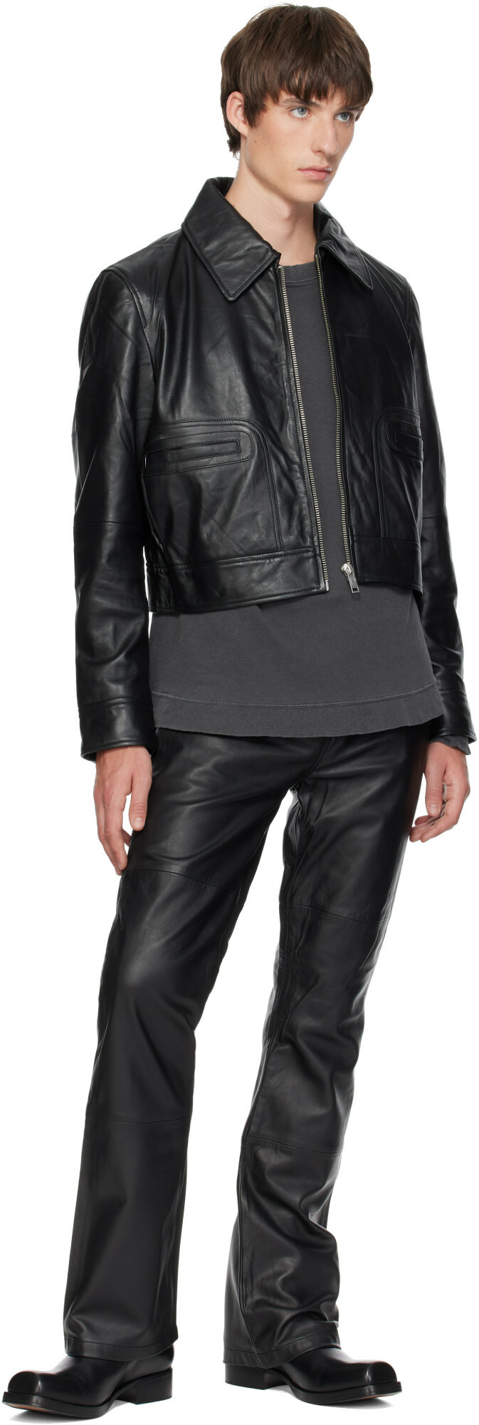 Deadwood Black Gable Leather Jacket