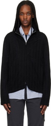 POST ARCHIVE FACTION (PAF) Black Zip Track Jacket