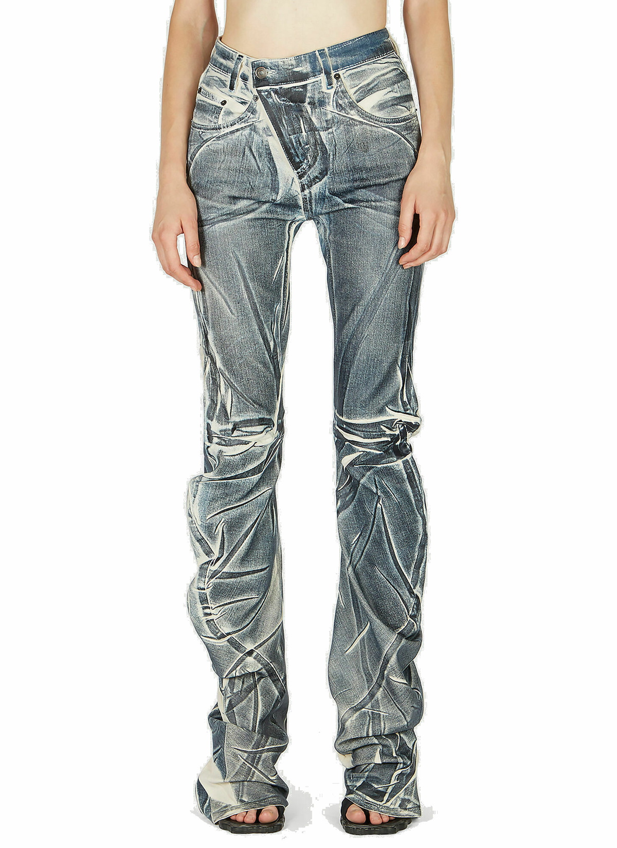 【正規店出品】OTTOLINGER RAW-EDGE DRAPE DENIM PANTS Ottolinger Raw-edge Drape Denim Pants | italist