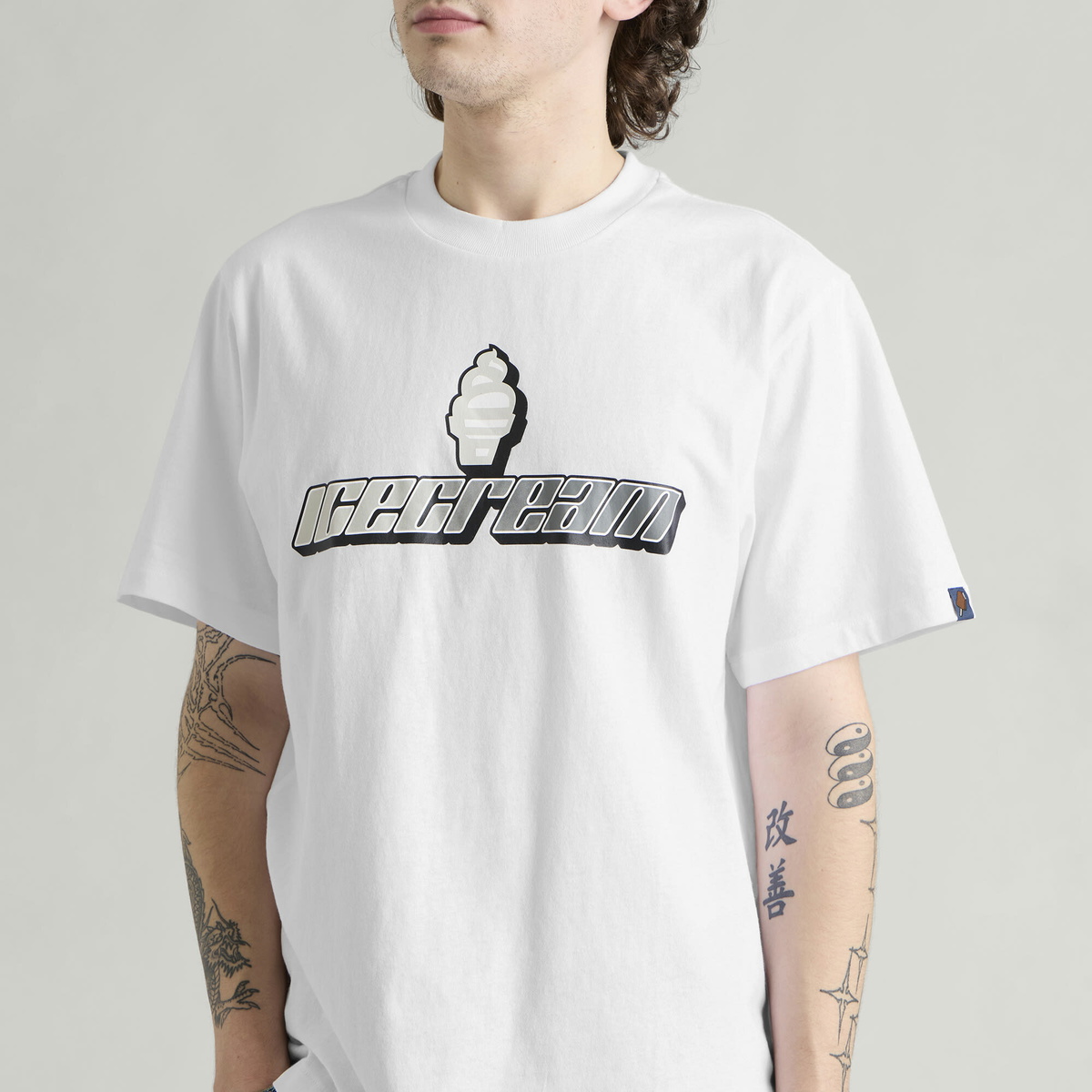 ICECREAM Men's Speedway Gradient T-Shirt in White
