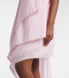 Jacquemus Traversin asymmetric cotton poplin minidress