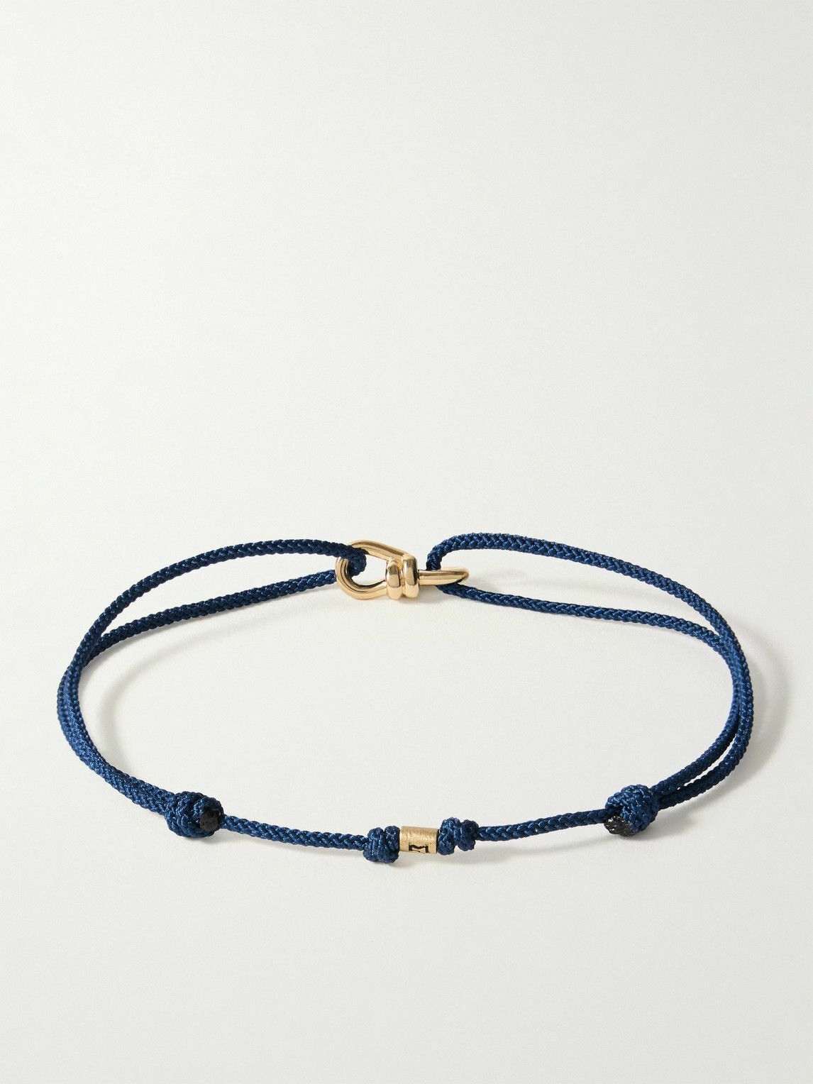 Luis Morais - Small Twisted Gold and Cord bracelet