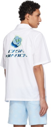 Casablanca White Embroidered SS Shirt