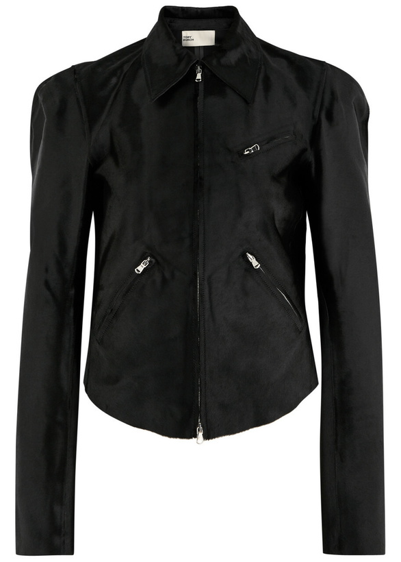 Photo: Tory Burch Calf Hair Jacket Black