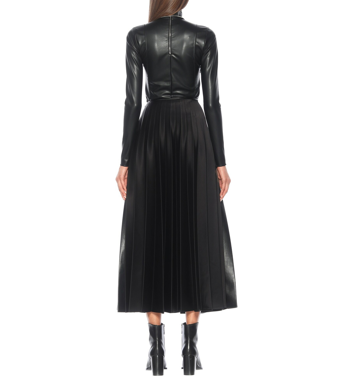 Peter Do - High-rise faux leather skirt