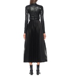 Peter Do - High-rise faux leather skirt