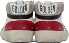 Golden Goose White & Navy Mid Star Sneakers