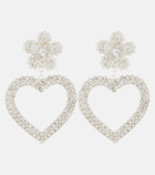 Magda Butrym - Crystal-embellished heart earrings