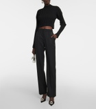 Wolford - Mega Rib wool-blend crop top