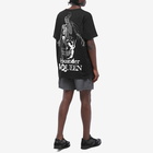 Alexander McQueen Men's illustration Print T-Shirt in Black/Ivory