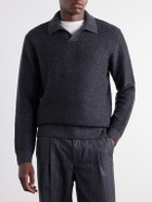 Mr P. - Wool Polo Sweater - Black