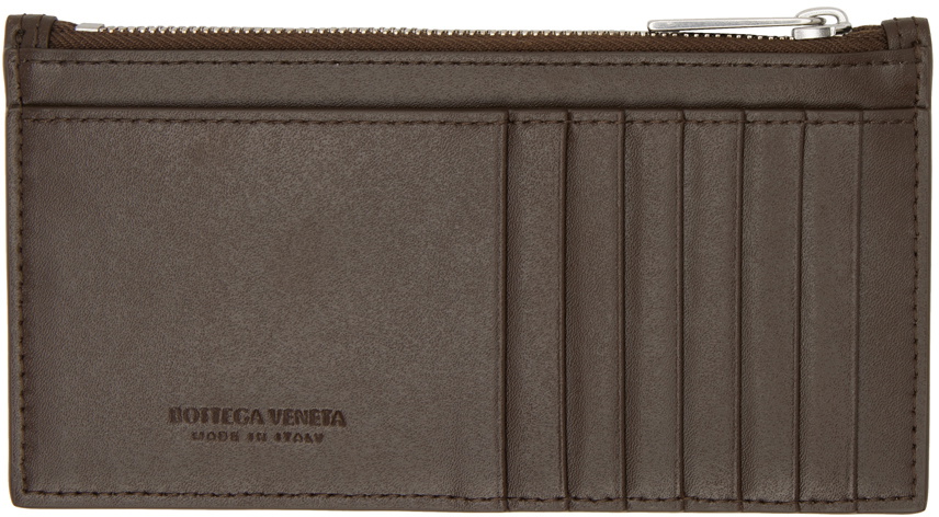bottega veneta Cassette Long Zippered Card Case Intreccio leather card case. Bottega Veneta Cassette Intreccio Calfskin Slim Long  main image 4