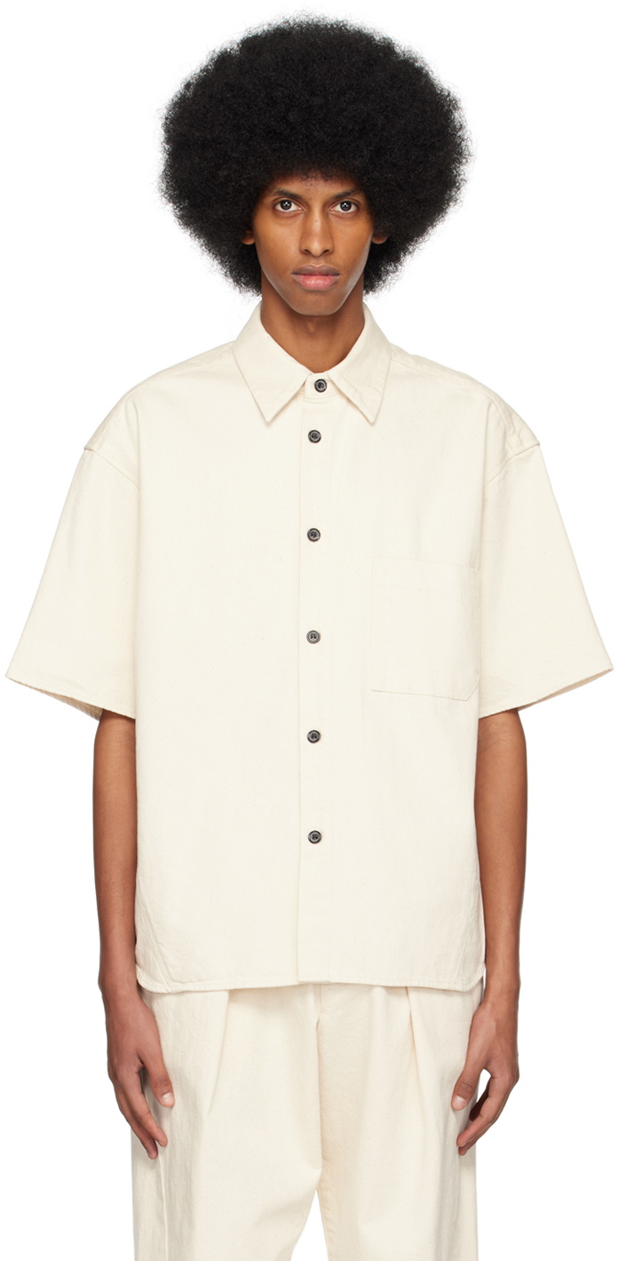 rito structure Off-White Spread Collar Shirt rito structure