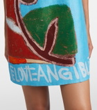Alémais x MLAK Lenny printed linen-blend minidress