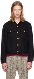 Ernest W. Baker Black Studded Denim Jacket