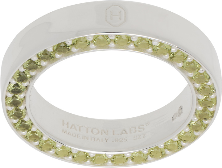 Photo: Hatton Labs Silver & Green Classic Infinity Ring
