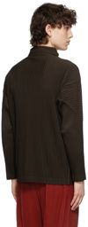 Homme Plissé Issey Miyake Brown Monthly Color November Turtleneck