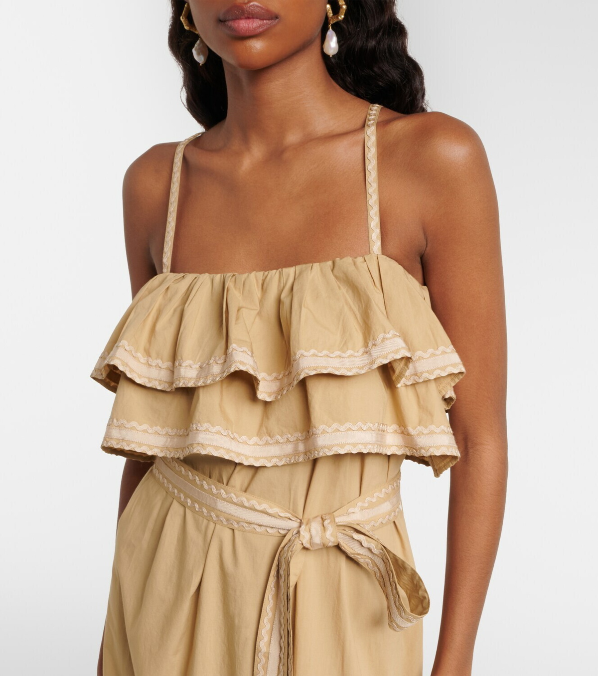 Ulla Johnson Lucian ruffled cotton midi dress