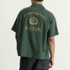 Visvim Men's Copa Silk Short Sleeve Shirt in Green