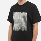 Helmut Lang Men's Metallic Patch Logo T-Shirt in Black