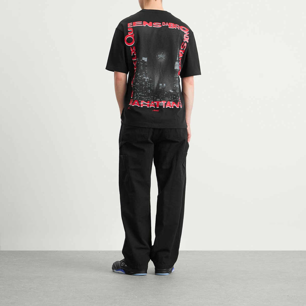 Air Jordan Men's x Awake T-Shirt in Black/White/University Red