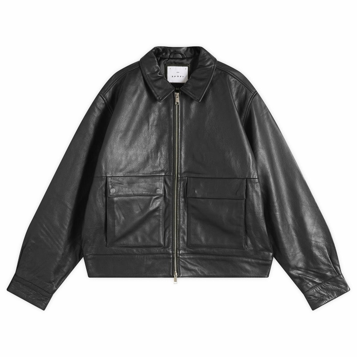 Photo: Edwin Men's Leather Dogma Jacket in Black