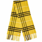 Burberry Men's Tartan Blend Merino Scarf in Pear