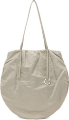 LOW CLASSIC Gray Shirring String Shoulder Bag