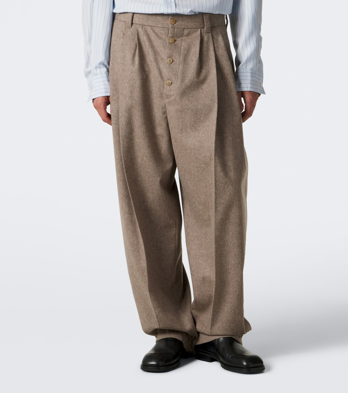 Jacquemus Fernando virgin wool barrel-leg pants